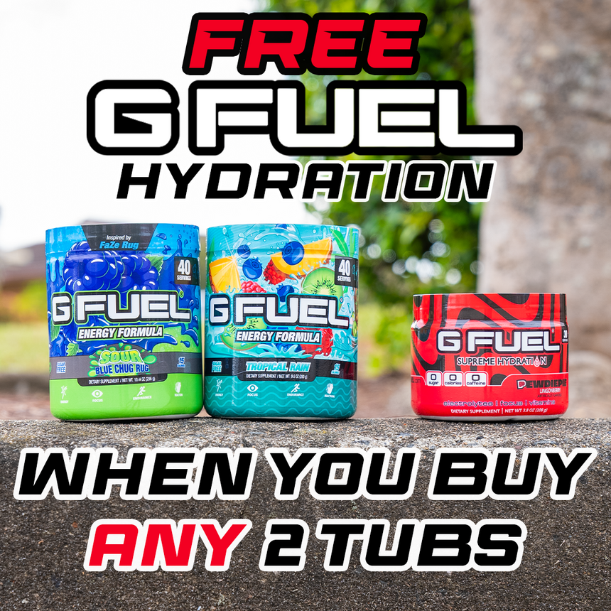 G Fuel Buy 2 Get FREE Hydration